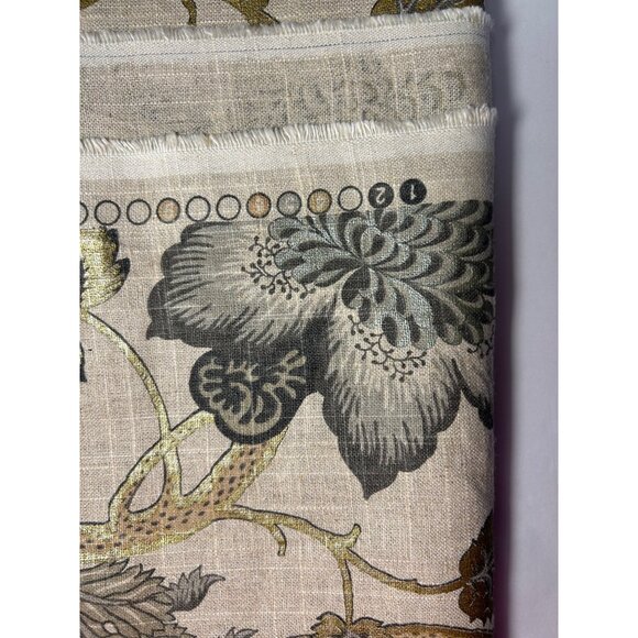 Vintage Floral Fabric By Waverly An Authentic Screen Print 57" Width - Picture 5 of 7